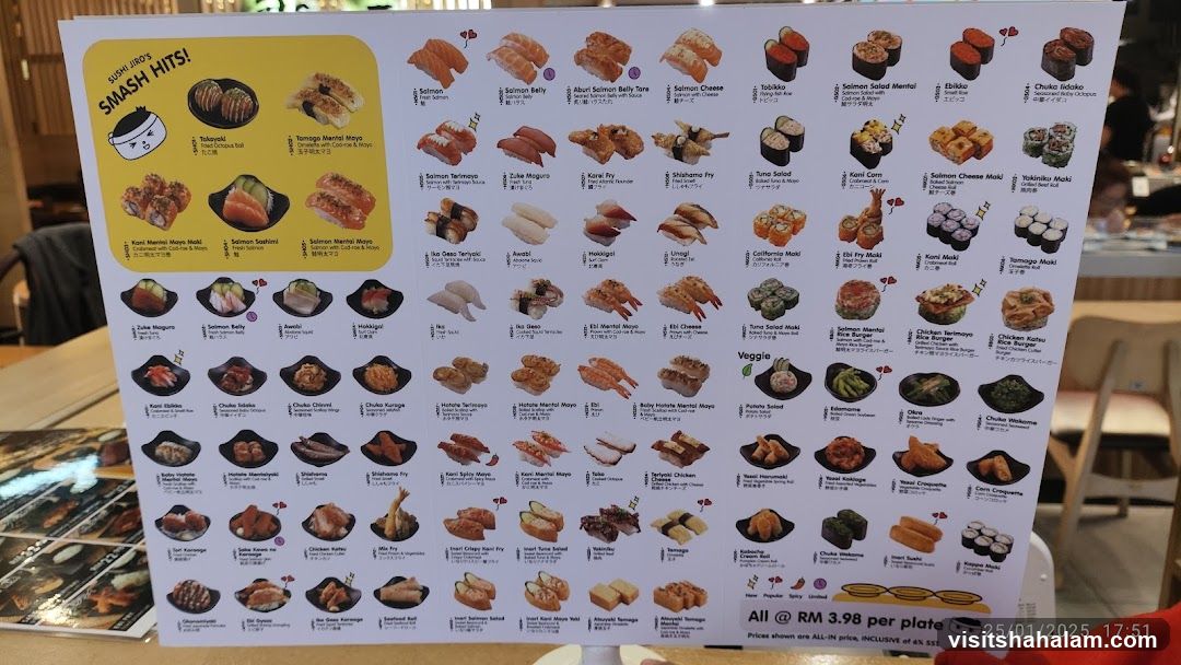 Sushi Jiro's Smash Hits!