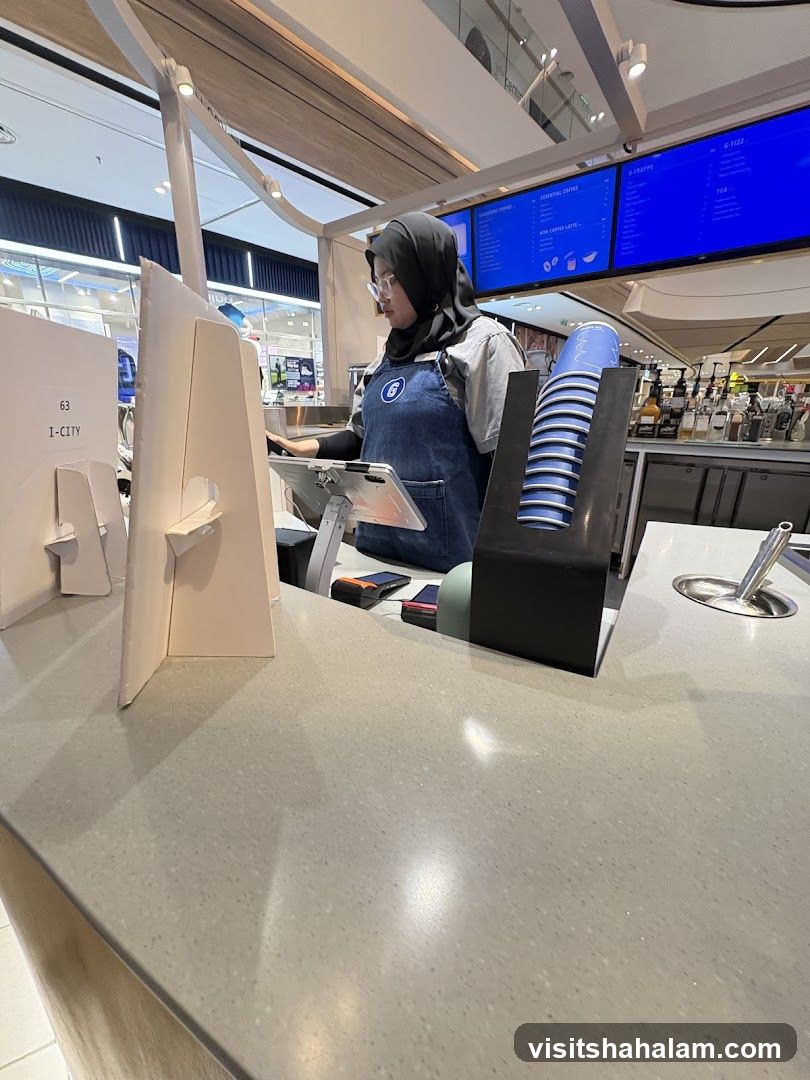Barista at Counter