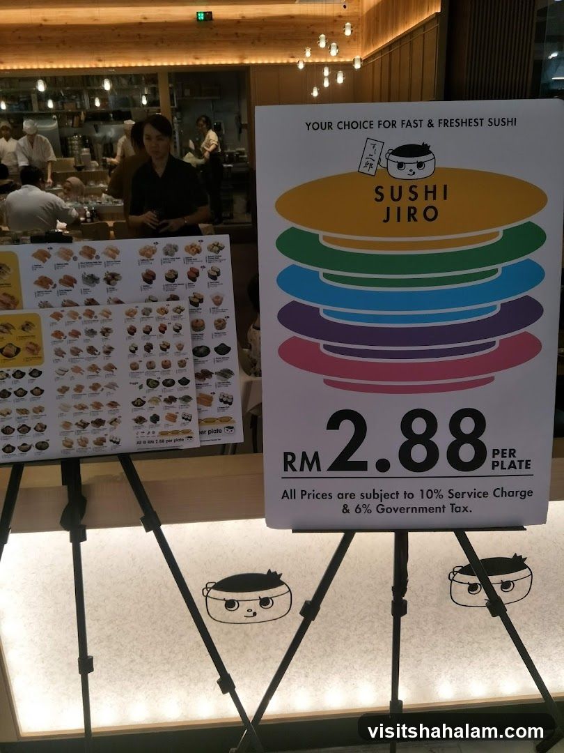 Sushi Jiro Menu Board