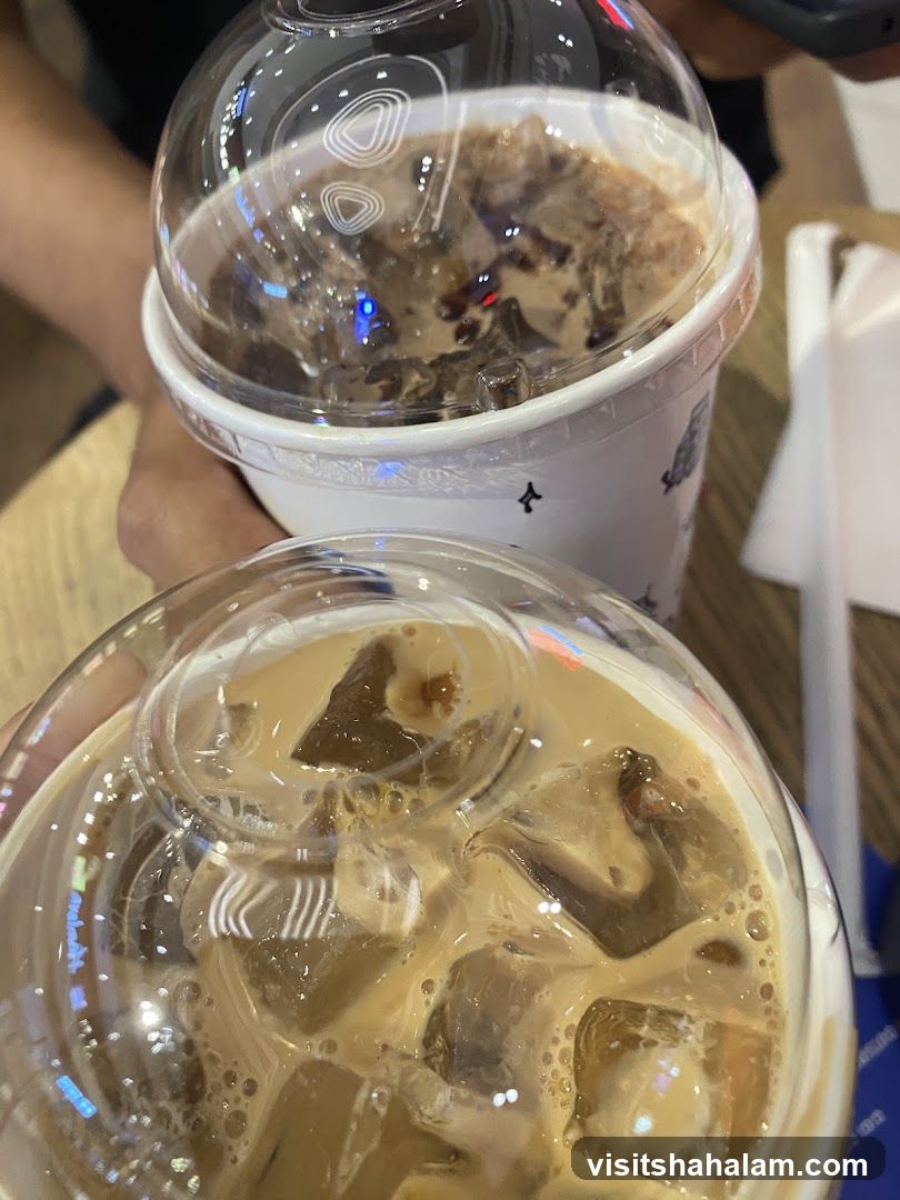 Two Iced Coffee Drinks