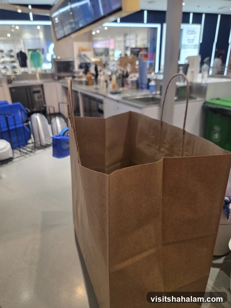 Brown Paper Bag on Counter