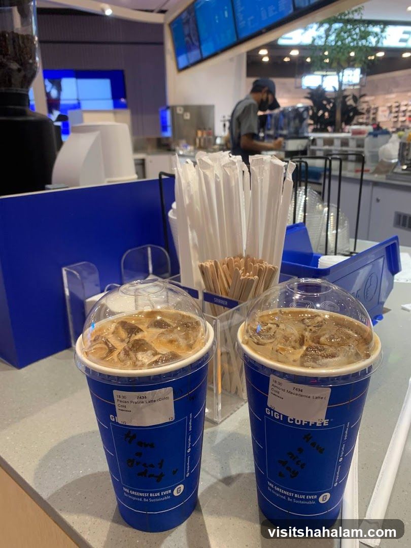 Two Iced Lattes
