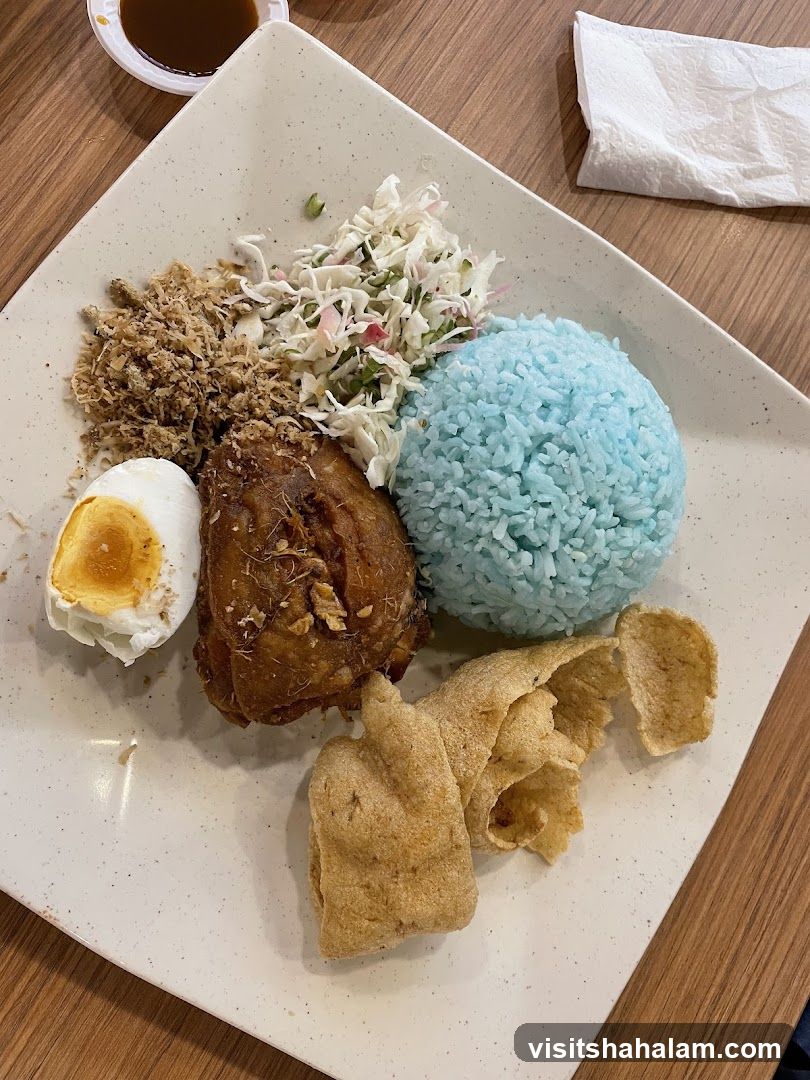 Nasi Kerabu Plate
