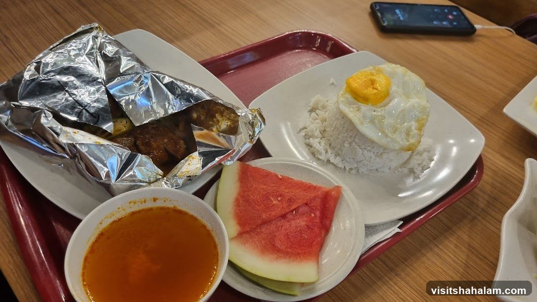 Meal with Rice and Fried Egg