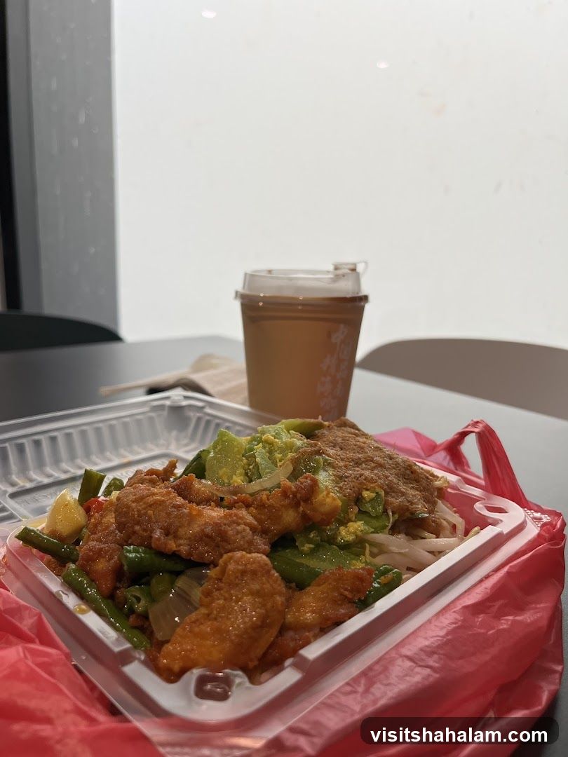 Fried Chicken and Vegetable Dish with Drink