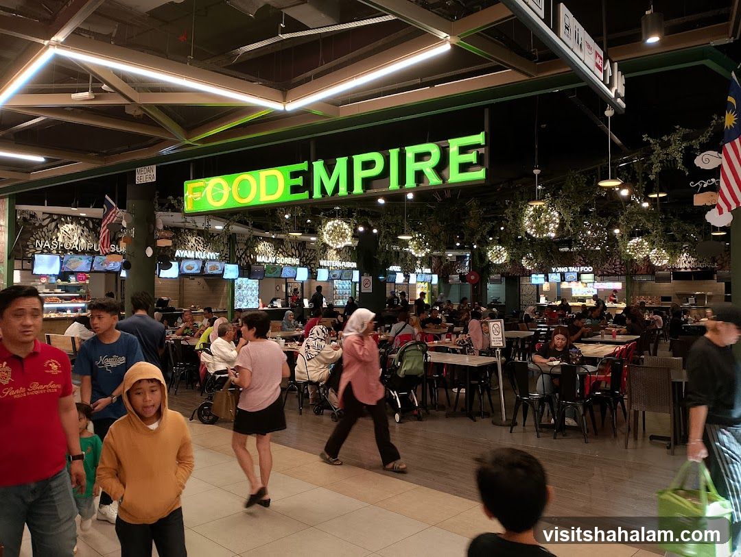 Food court with various stalls
