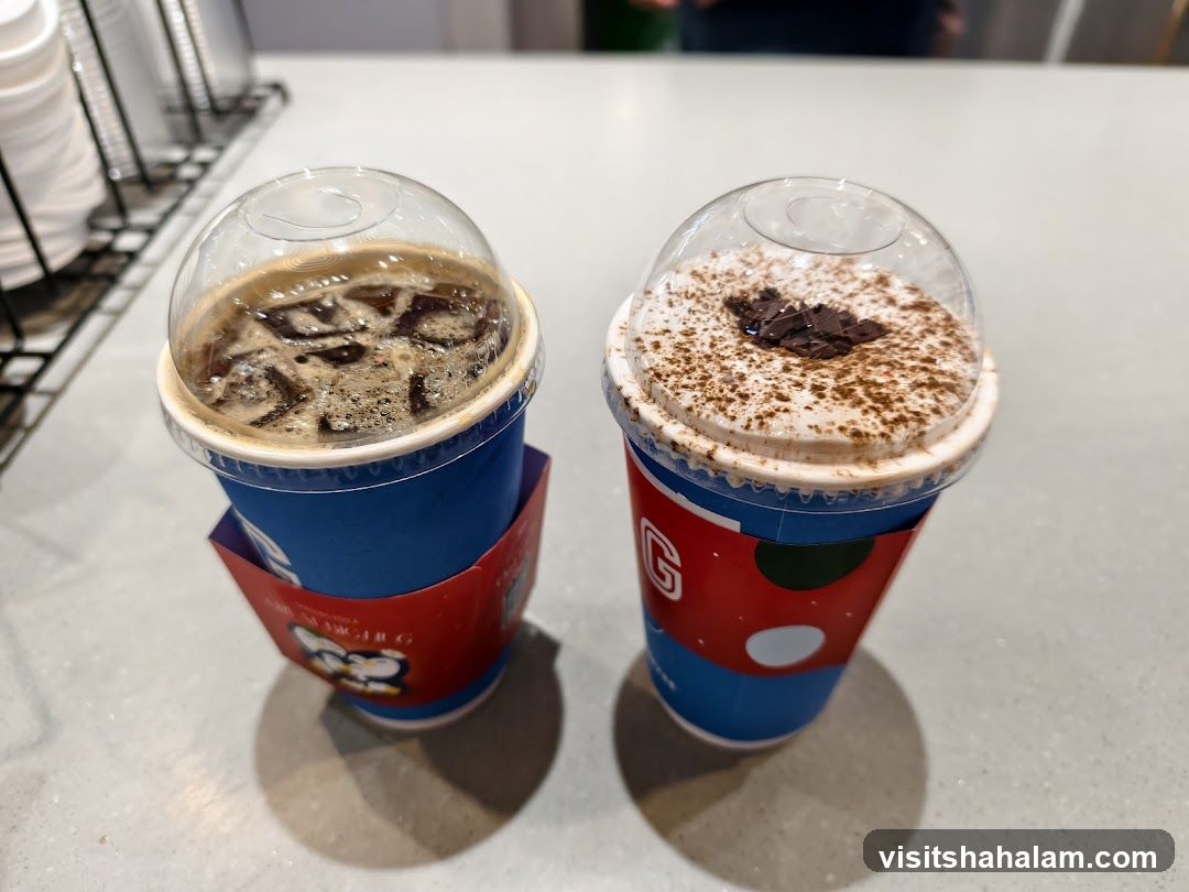 Two Iced Coffee Drinks