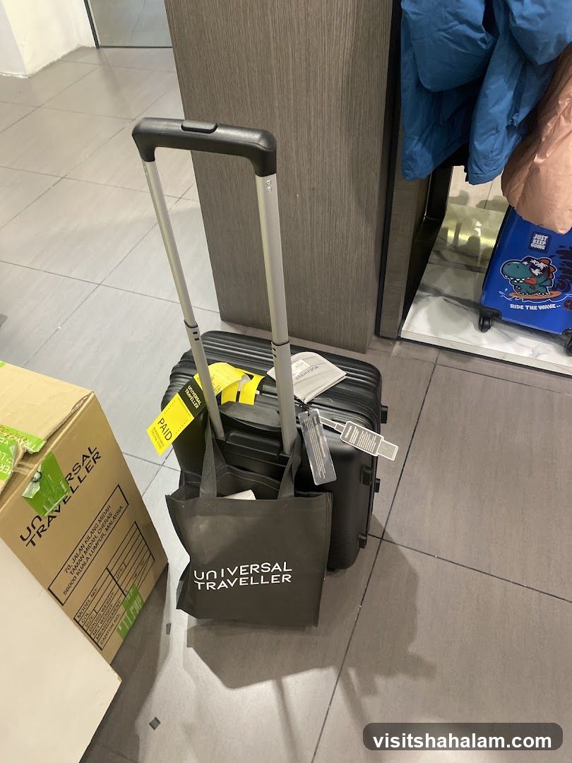 Luggage and Shopping Bag