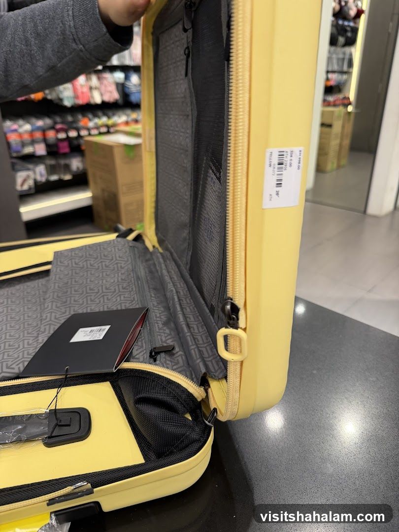 Yellow Suitcase Interior