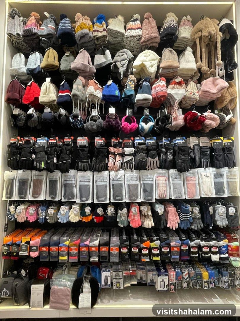 Winter Accessories Display