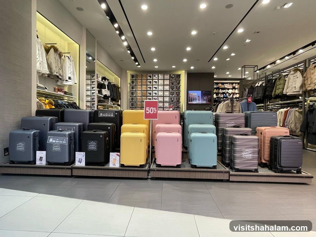 Luggage and Apparel Store Display