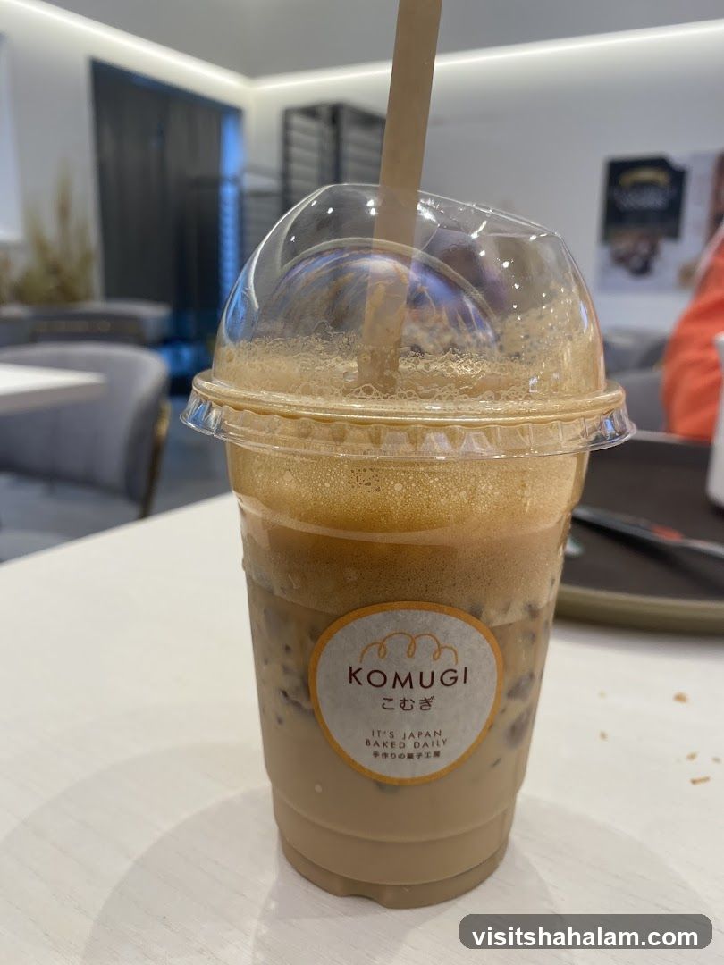 Iced Coffee with Komugi Logo
