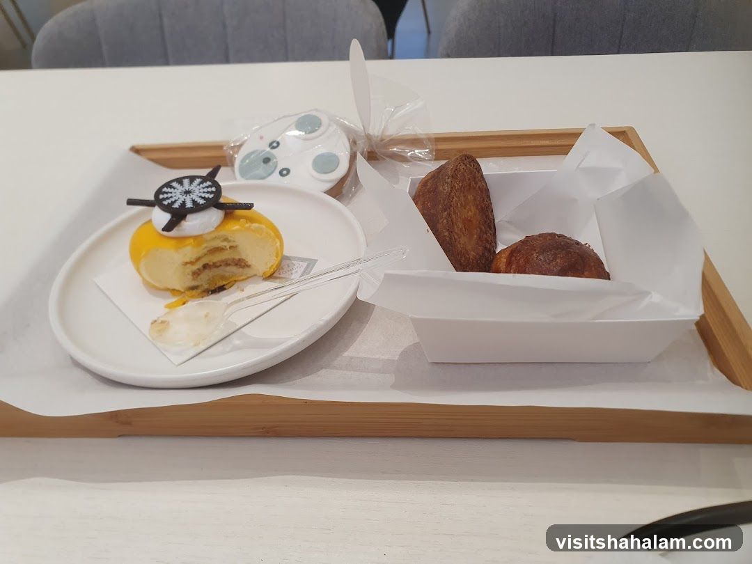 Dessert and Pastries on a Tray