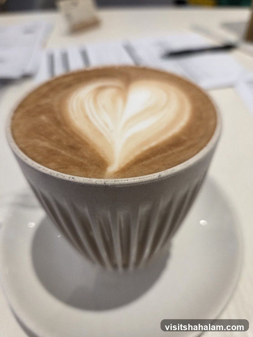 Latte with Heart Art