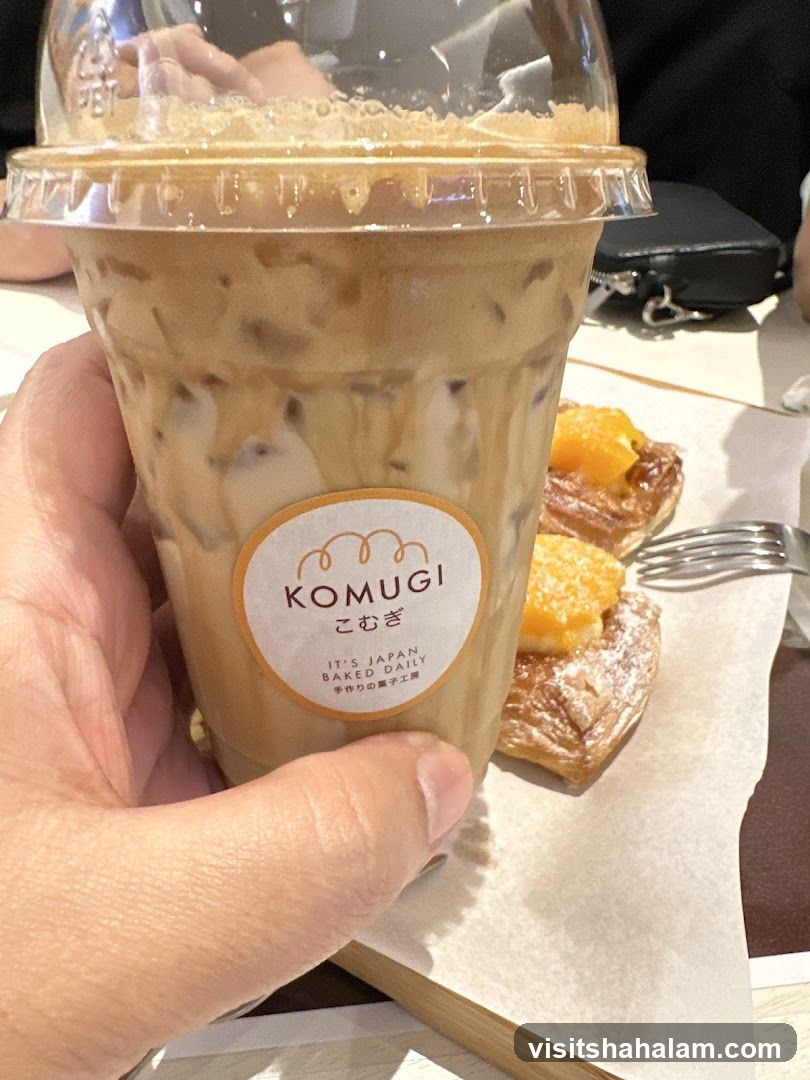 Iced Coffee and Pastry
