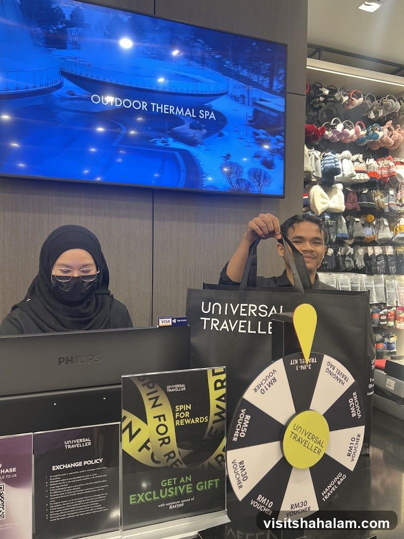 Retail Store Counter with Promotional Display