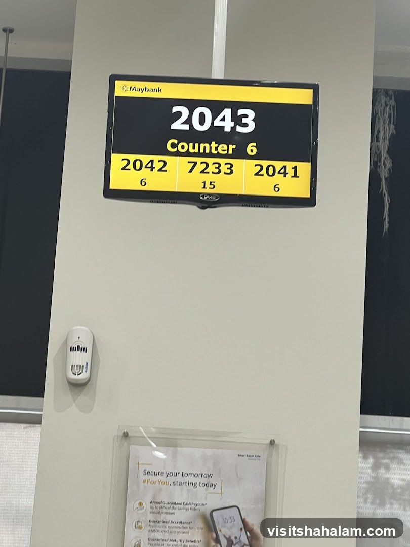Maybank Queue Display