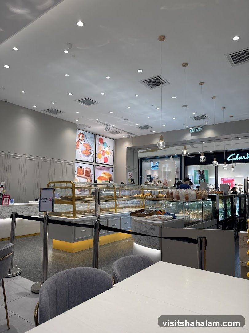 Interior of a bakery