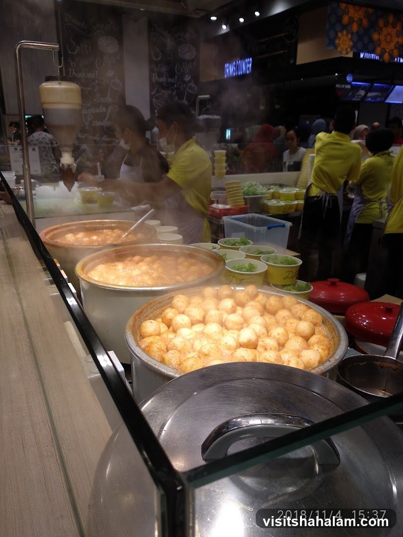 Food Stall with Various Dishes