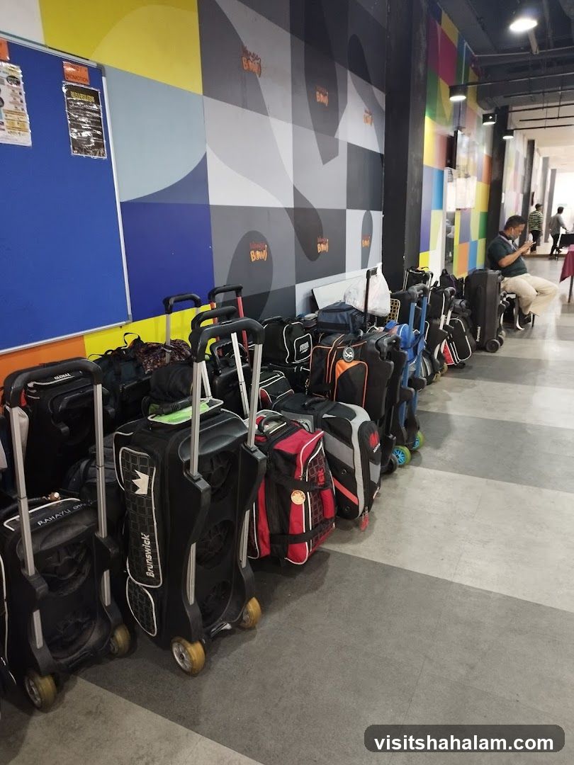 Bowling Bags Lined Up