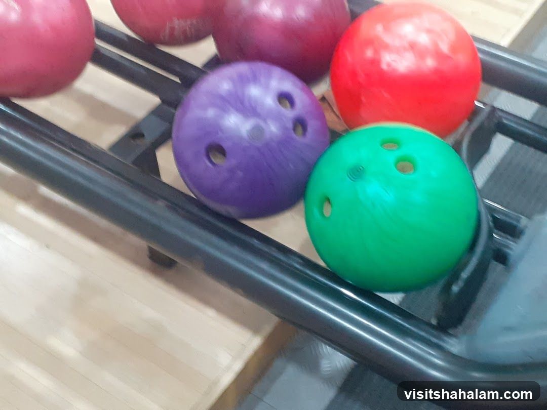 Bowling Balls in Rack