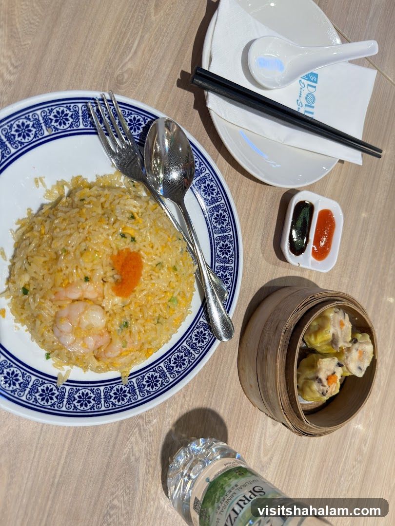 Shrimp Fried Rice and Dim Sum