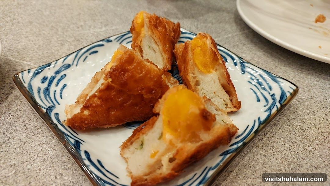 Fried Fish Cakes with Egg Yolk