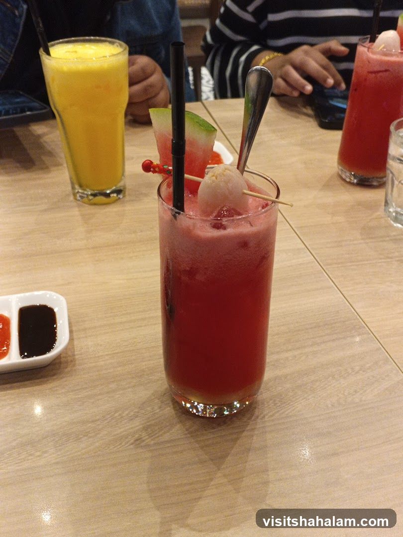 Refreshing Drinks on a Table
