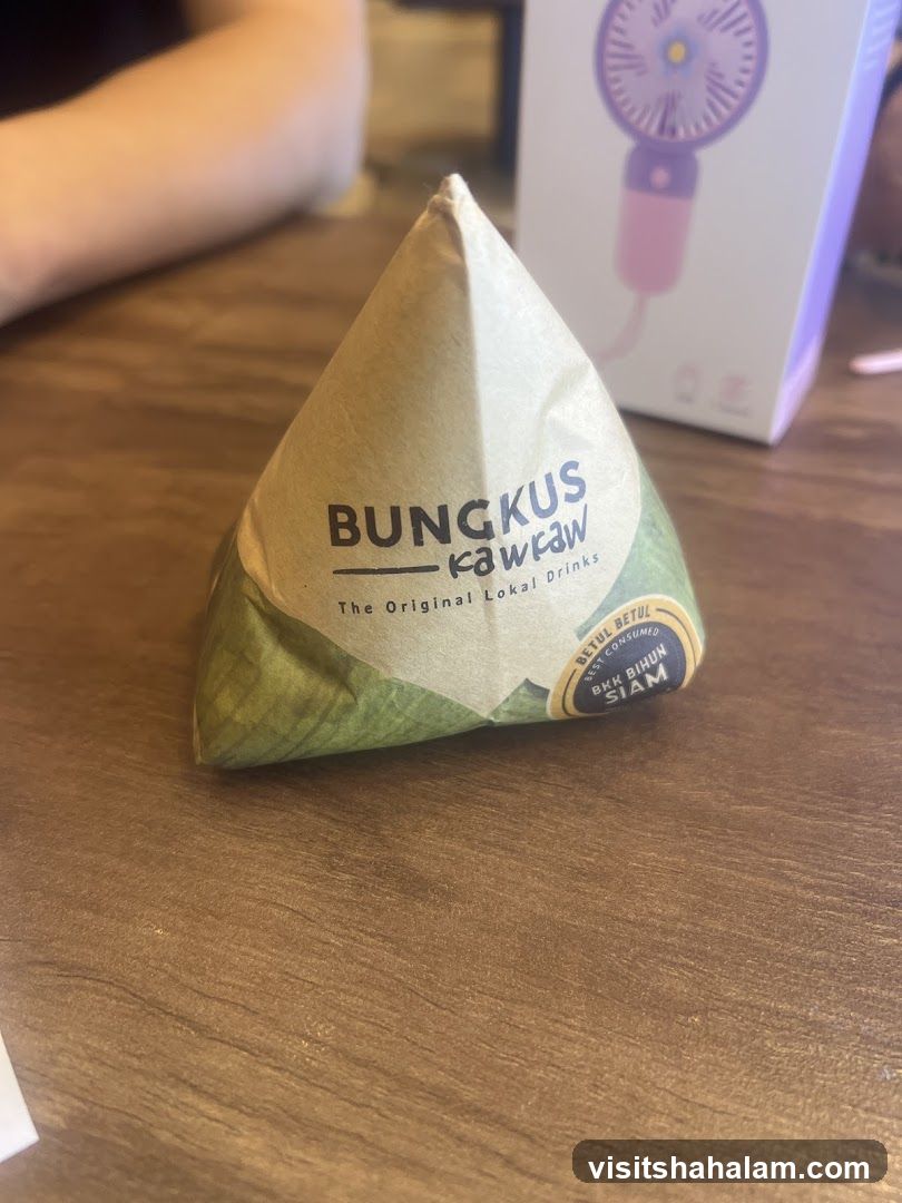 Food item wrapped in paper