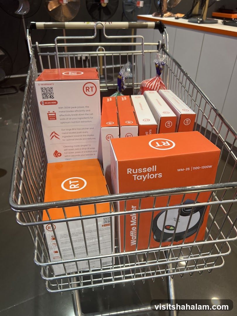 Shopping Cart with Appliances