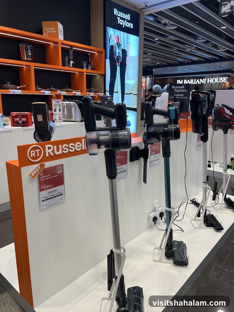 Russell Taylors Vacuum Cleaners Display