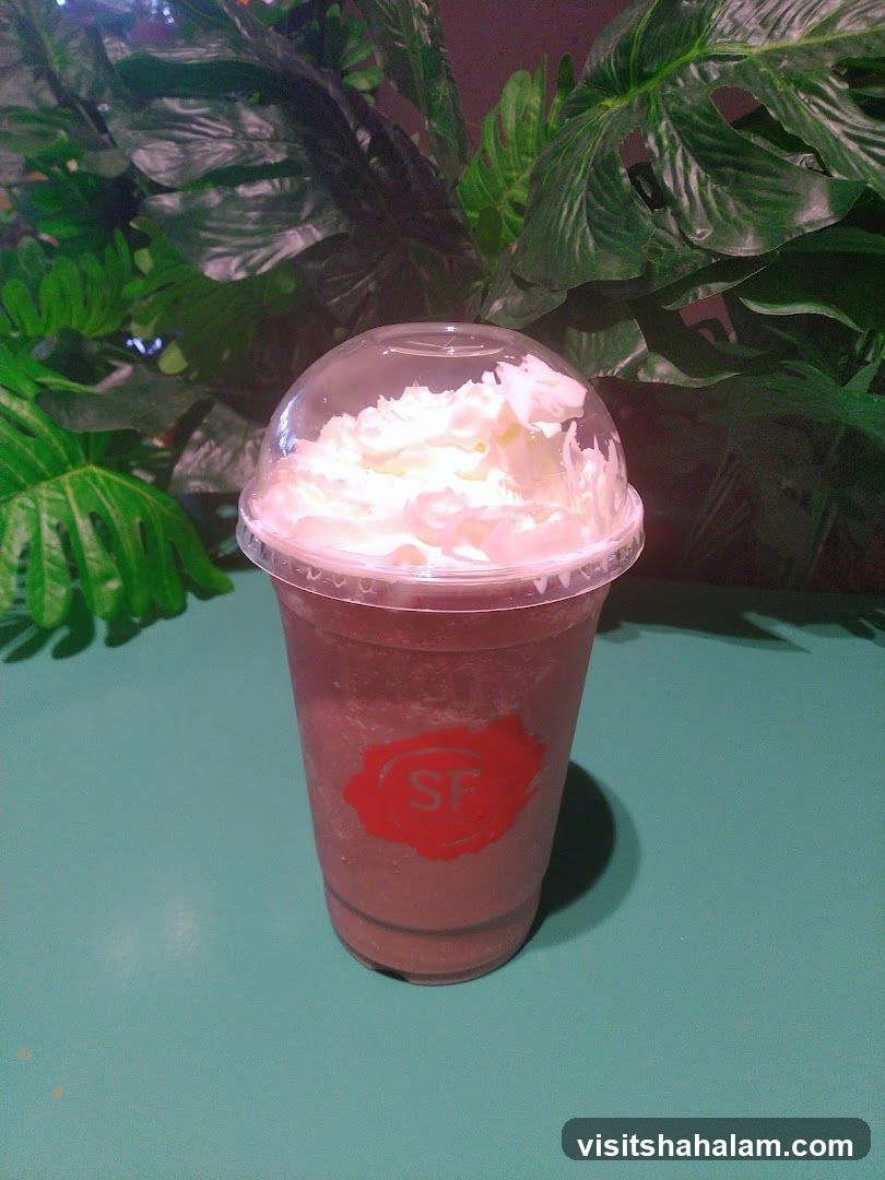 Iced Beverage with Whipped Cream