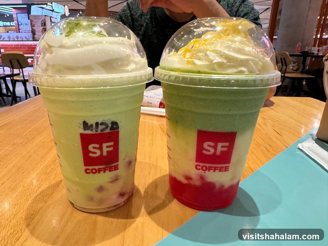 Two Iced Drinks