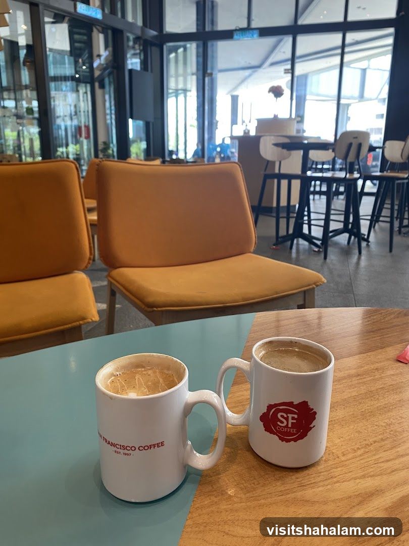 Two coffee cups on a table