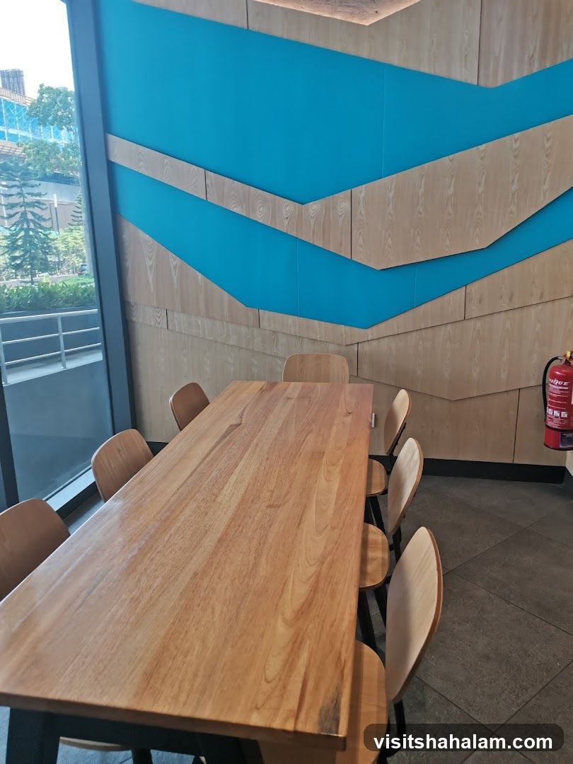 Dining Area with Wooden Table and Chairs