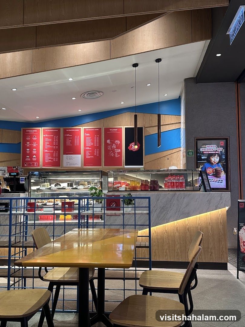Cafe Interior with Menu Boards