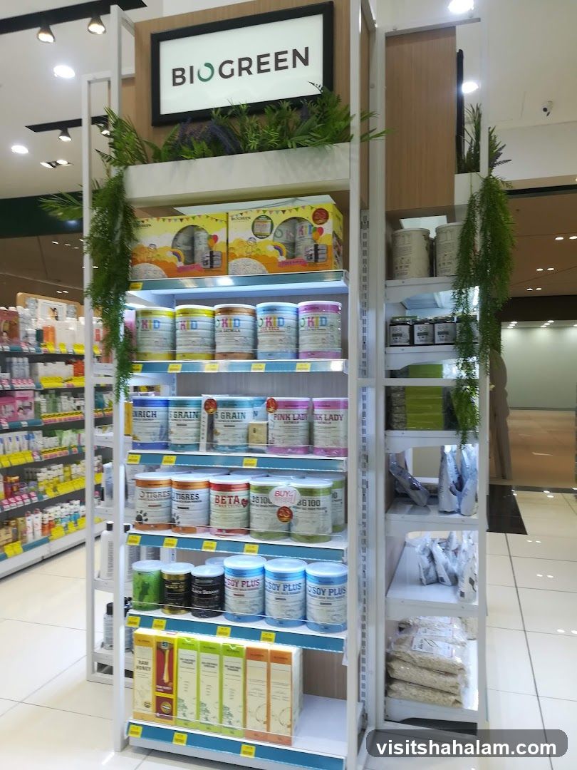 Biogreen Products Display