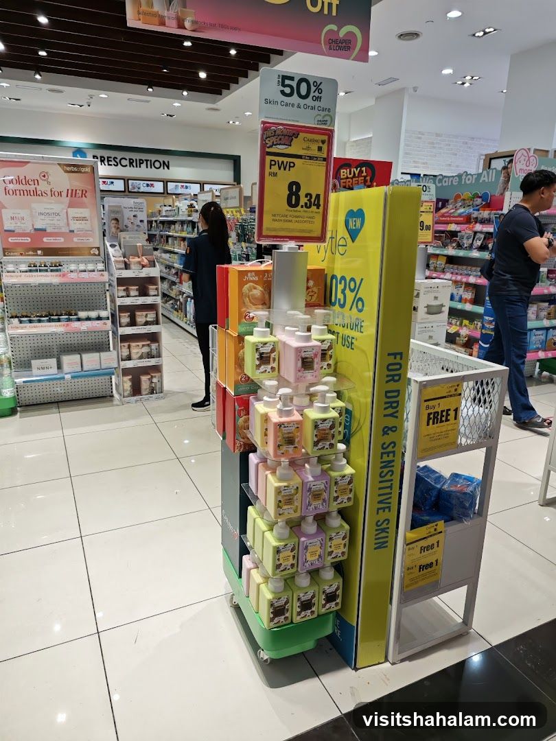 Pharmacy Interior with Promotions