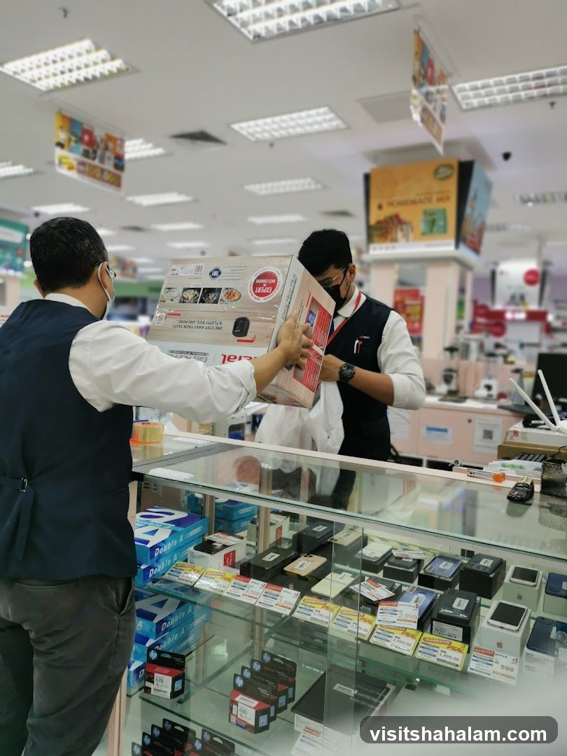 Store Employees Handling a Product