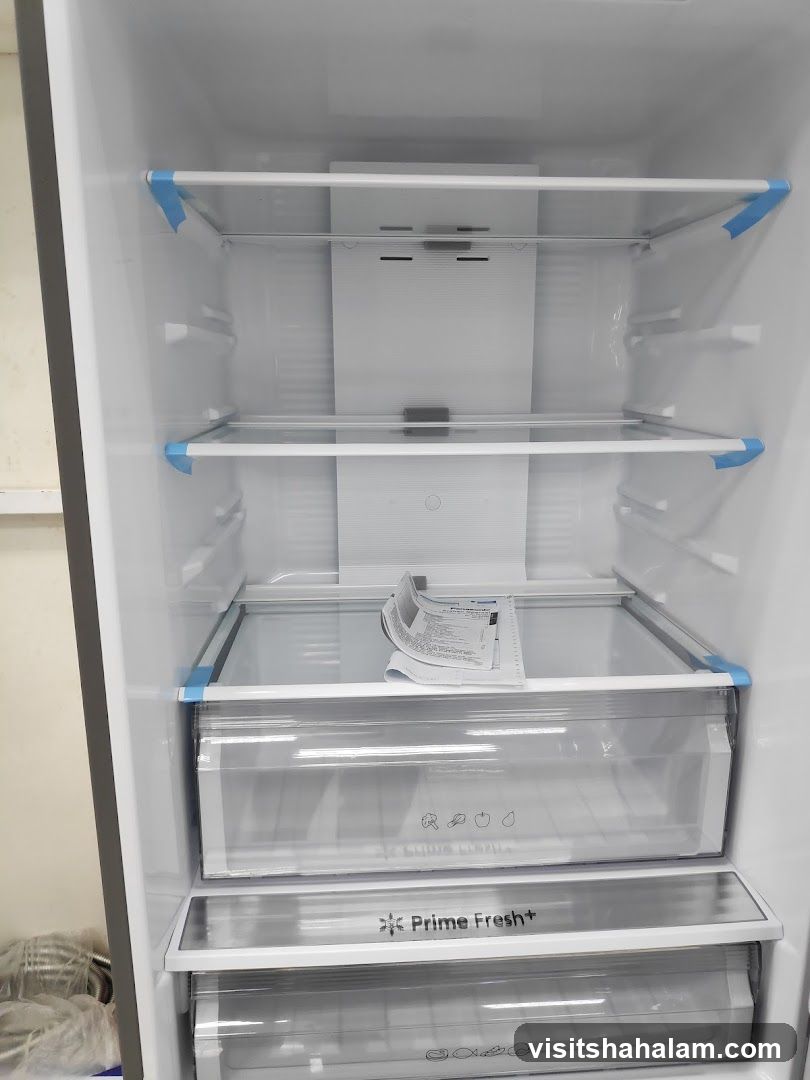 Empty Refrigerator Interior