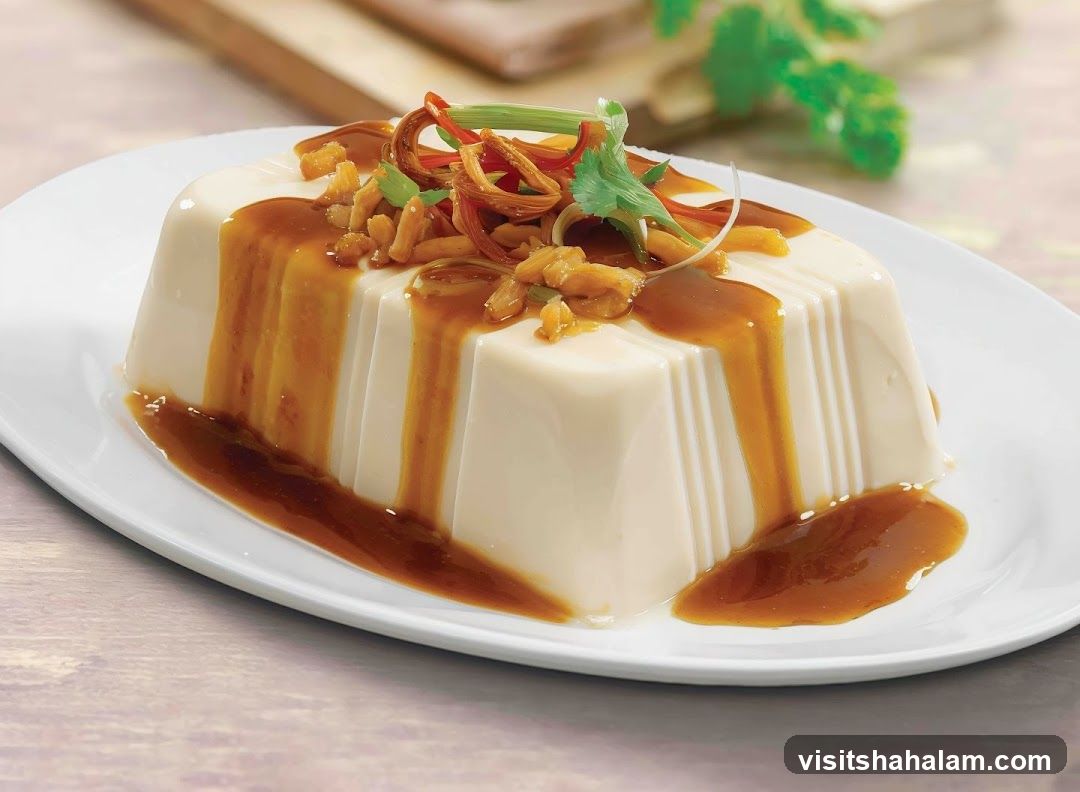 Tofu with Sauce and Toppings