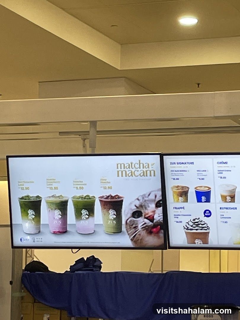 Matcha Macam Menu