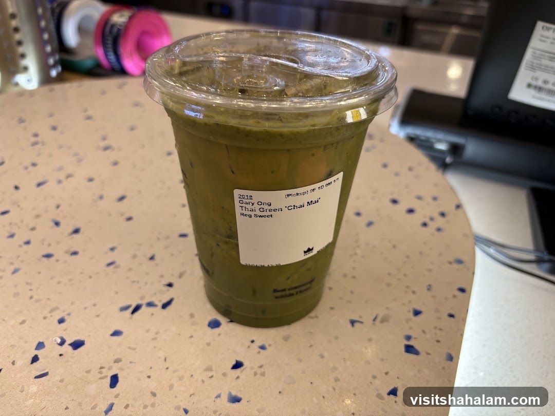 Iced Thai Green Tea