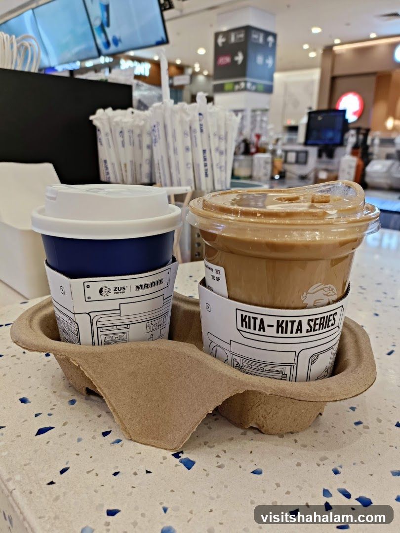 Coffee drinks in a carrier