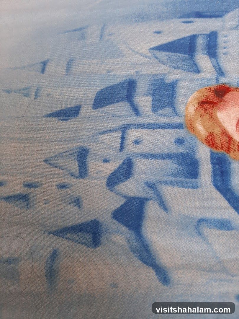 Abstract Blue and Pink Pattern