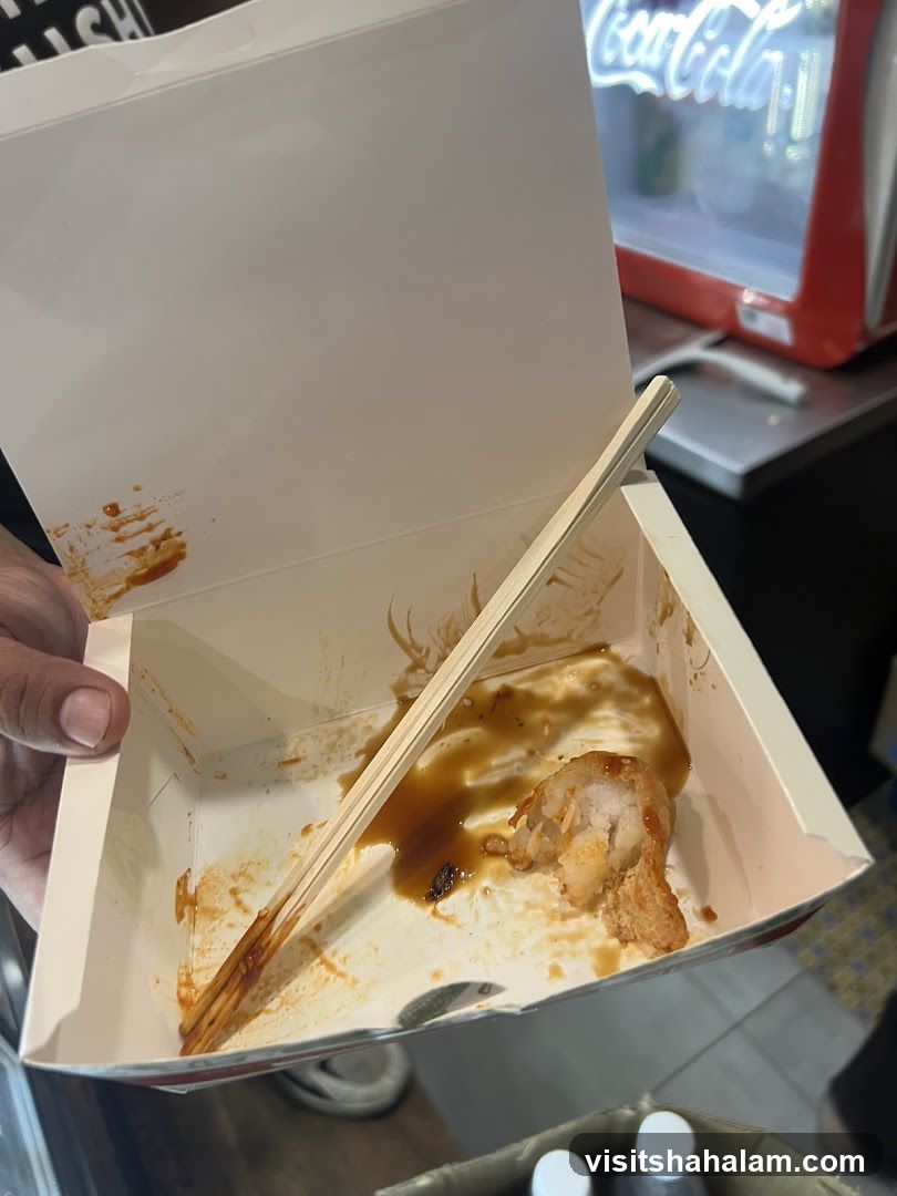 Leftover Food in Takeout Box