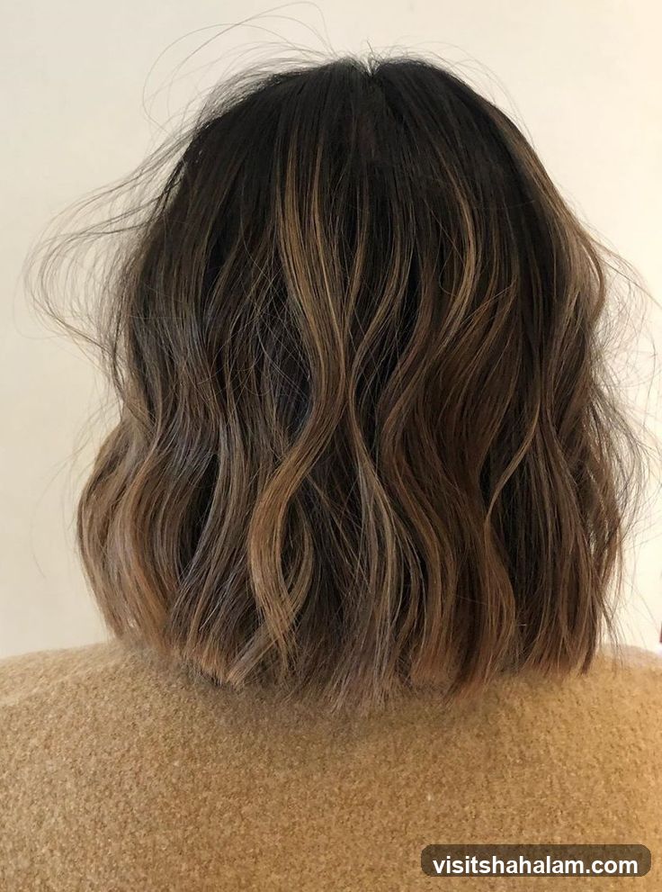 Wavy Bob with Highlights