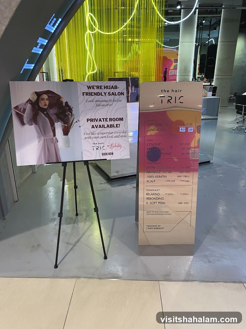 Hair Salon Advertisement and Price List