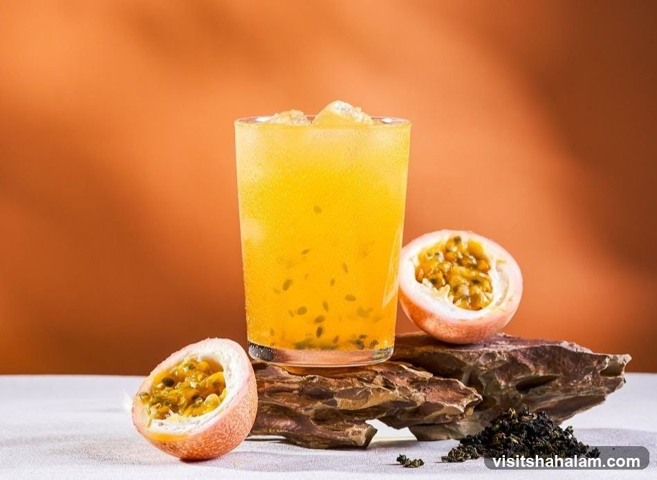 Passion Fruit Drink with Fresh Fruit
