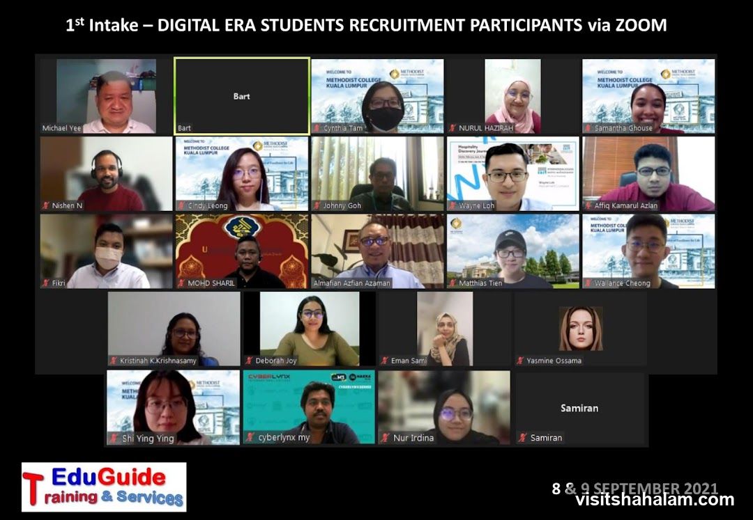 1st Intake - DIGITAL ERA STUDENTS RECRUITMENT PARTICIPANTS via ZOOM